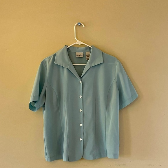 Woman’s large Blue Blouse - Picture 1 of 3